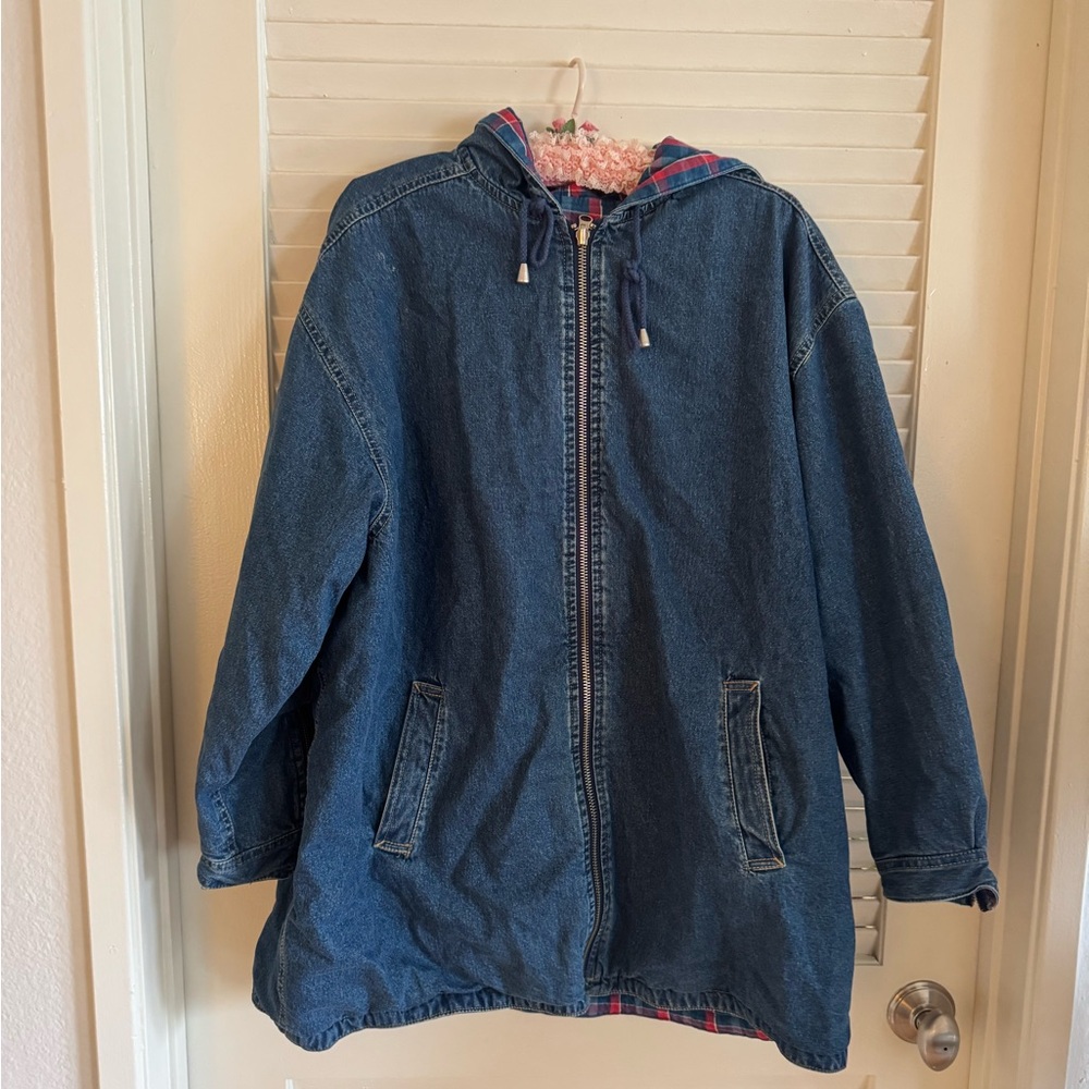 Lizwear reversible denim hooded jacket - Picture 7 of 7